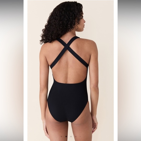 ANDIE SWIM Tulum One Piece Small Tall ST Long Torso in Black NWT 114 - Picture 3 of 9